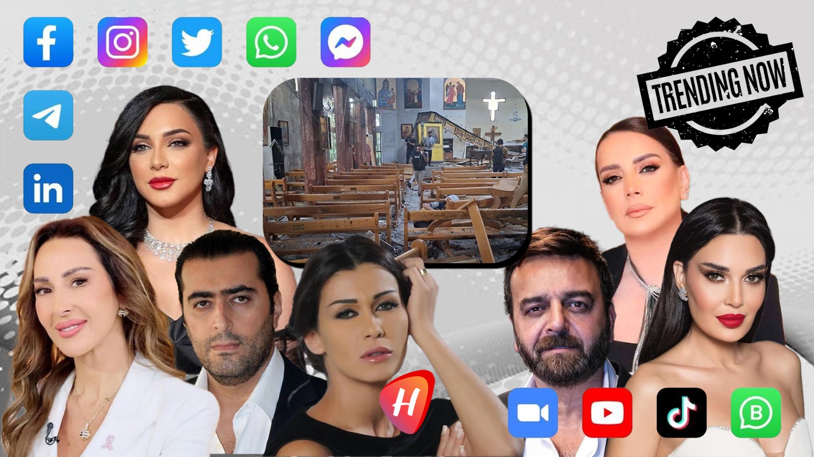 نجوم سوريون وعرب ينتفضون بعد حادث كنيسة مار إلياس في دمشق.. ما قالوه مؤثر جداً
