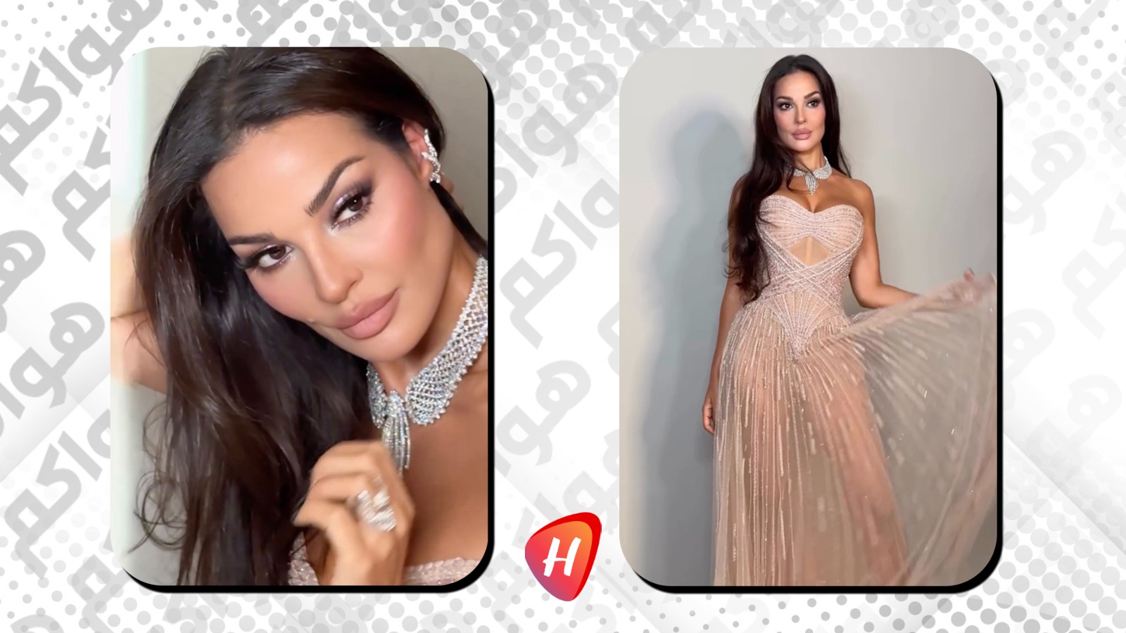 نادين نجيم بإطلالة ملكية تحمل توقيع  نيكولا جبران