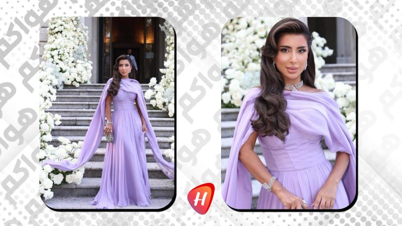 مصممة الأزياء مريم الياسي بأناقة أميرية في زفاف يومي