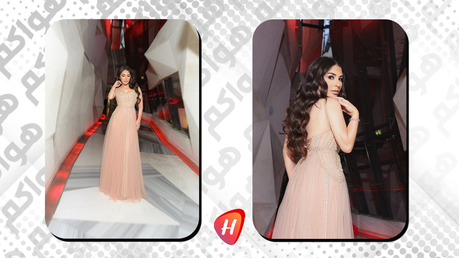 ماغي بوغصن بطلة خارج الشاشة بتصميم طوني ورد