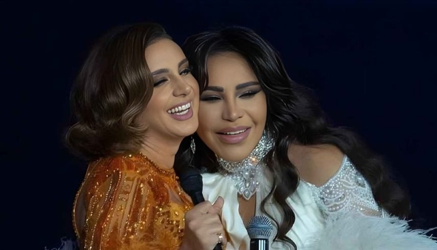 أحلام تحتفل بـ أنغام بعد نجاح حفل لندن: صوت مصر العظيمة