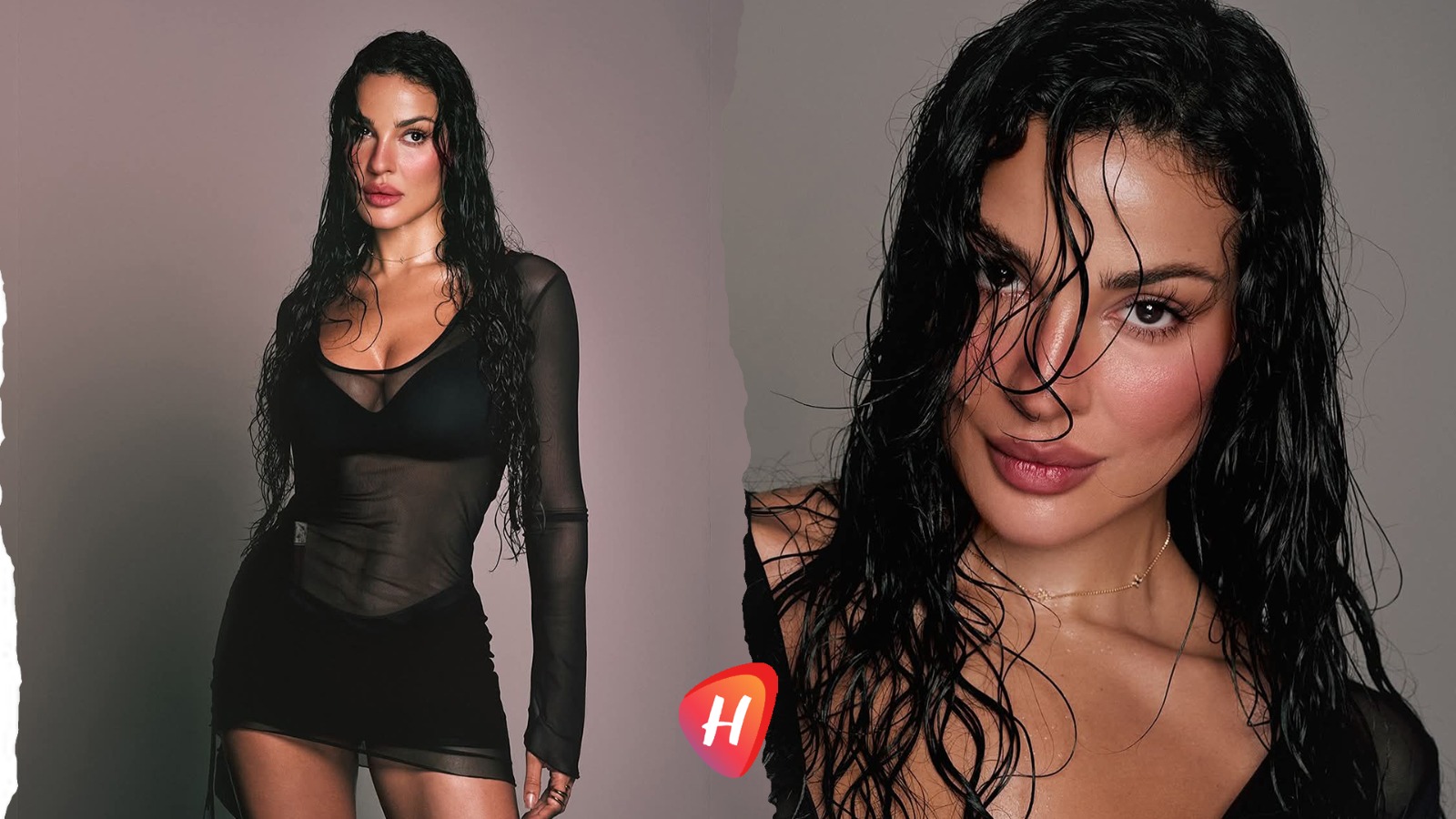 نادين نجيم.. ثوب شفاف وشعر مبلّل أشعل التعليقات