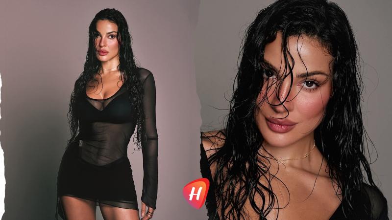 نادين نجيم.. ثوب شفاف وشعر مبلّل أشعل التعليقات