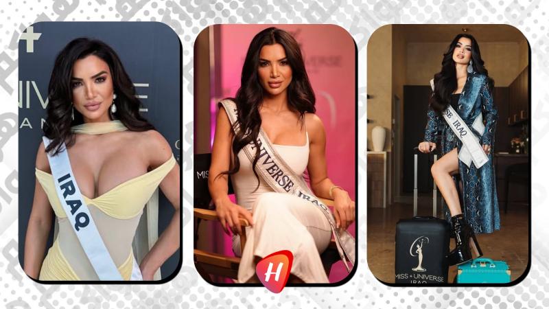 حنين القريشي تمثل العراق في ملكة جمال الكون… وإطلالتها الصفراء تثير الجدل