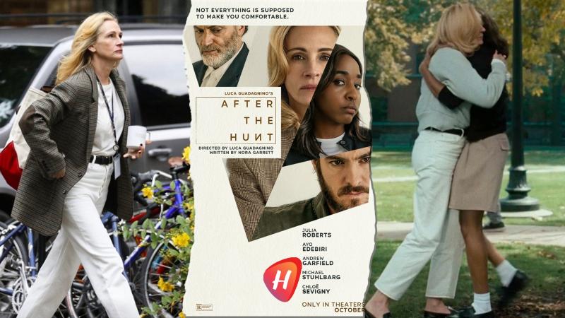 إخفاق مدوٍ في شباك التذاكر: فيلم جوليا روبرتس After the Hunt يحقق إيرادات متواضعة