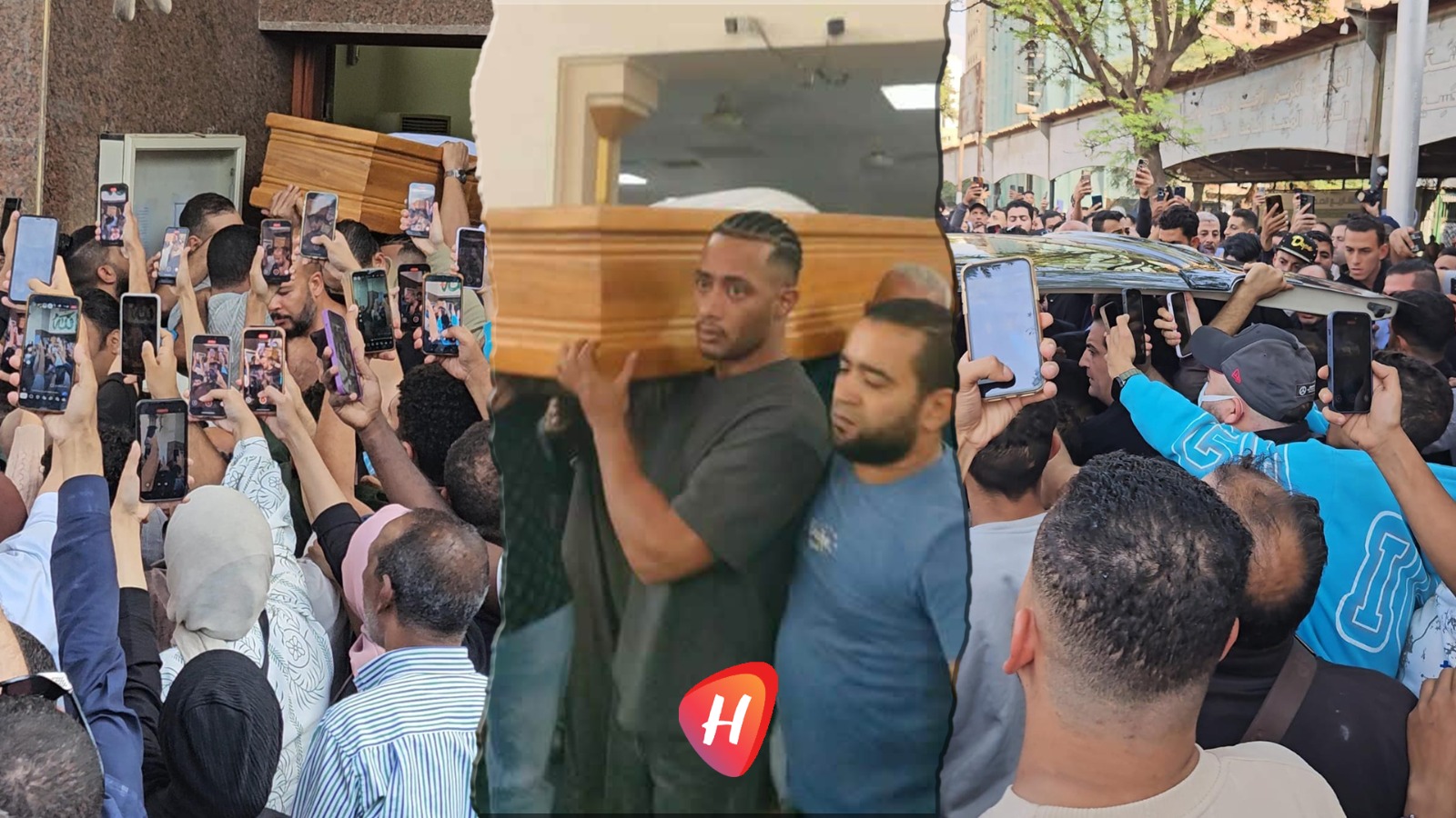 نجوم مصر يخذلون محمد رمضان في جنازة والده