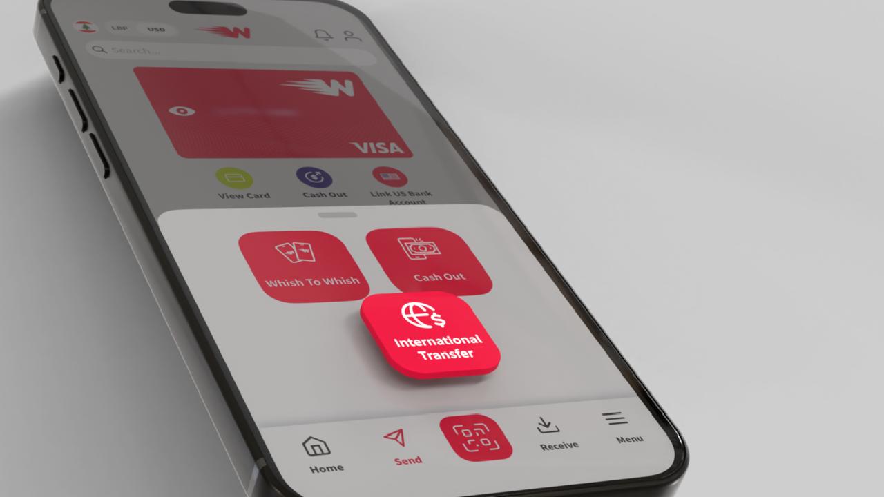  Whish Money تطلق خدمة التحويلات الدولية عبر تطبيقها الإلكتروني