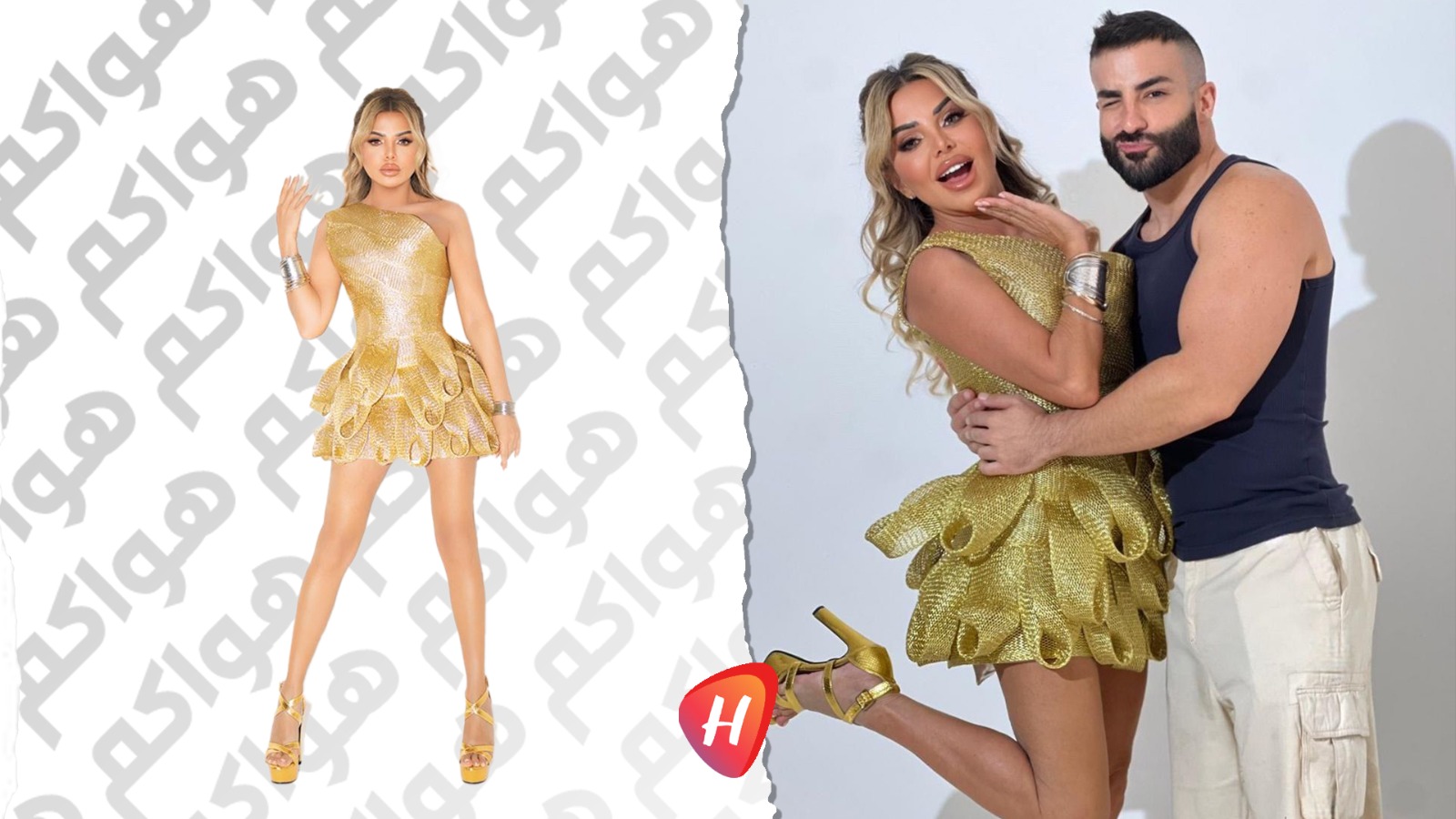 رزان المغربي الوجه الإعلامي لمجموعة “رازمانيا” من توقيع المصمم الأردني كيش جين