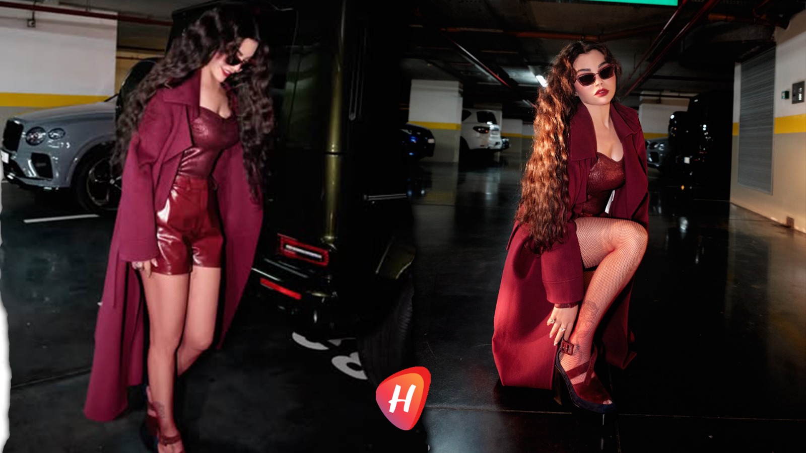 هيفاء وهبي بأناقة الجلد الخمري.. أنوثة تبتكر القوّة