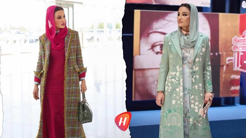 الشيخة موزا تخطف المشهد بين التراث والجرأة.. إطلالتان بتوقيع Thom Browne