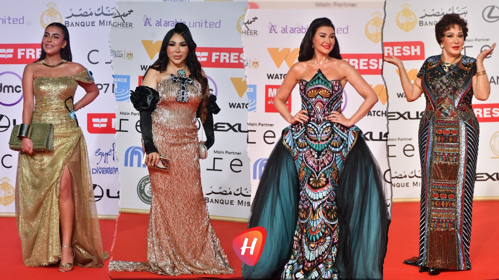 السجادة الحمراء في مهرجان القاهرة السينمائي تحتفل بالإطلالات الفرعونية