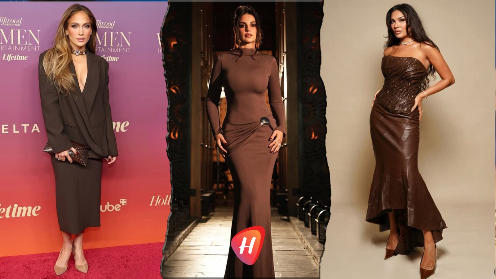 البني خيار النجمات … لون يستعيد مكانته ويعتلي مشهد الموضة