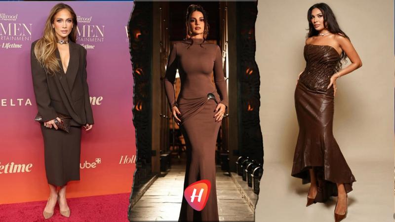 البني خيار النجمات … لون يستعيد مكانته ويعتلي مشهد الموضة