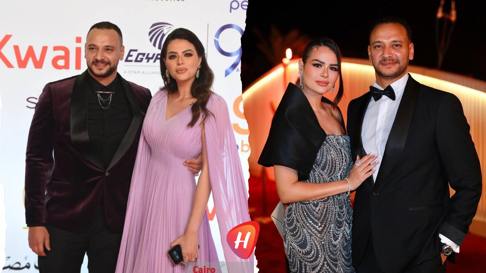 أحمد خالد صالح وهنادي مهنا يردان على شائعة الانفصال بظهور مشترك