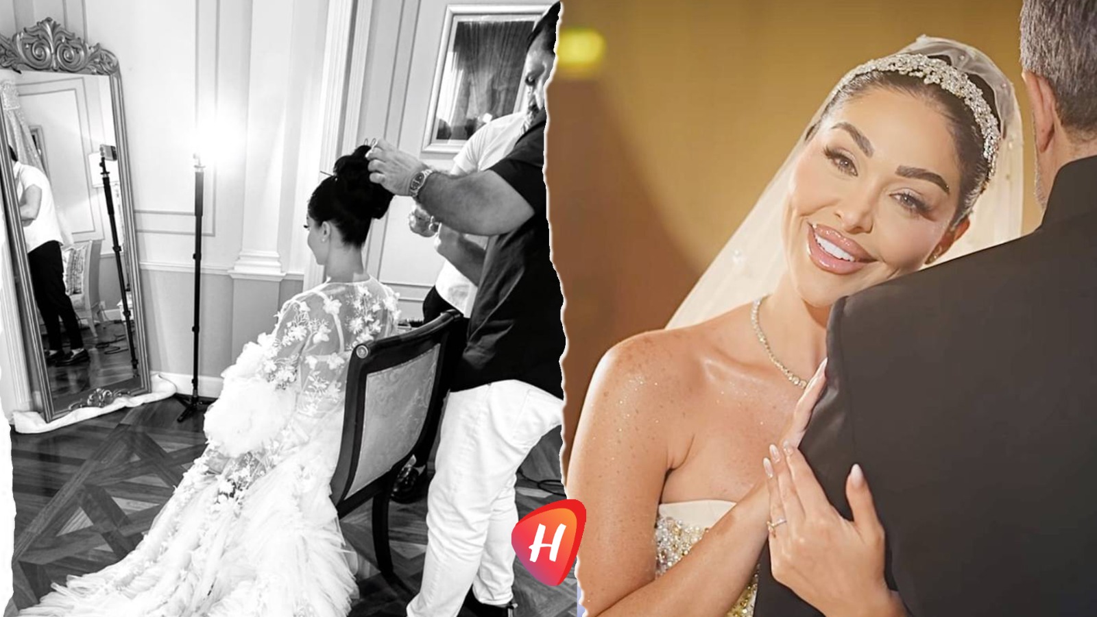 إطلالة ملكية وزفاف أسطوري في دبي: تفاصيل زفاف هيا كرزون من عمر الكيكي