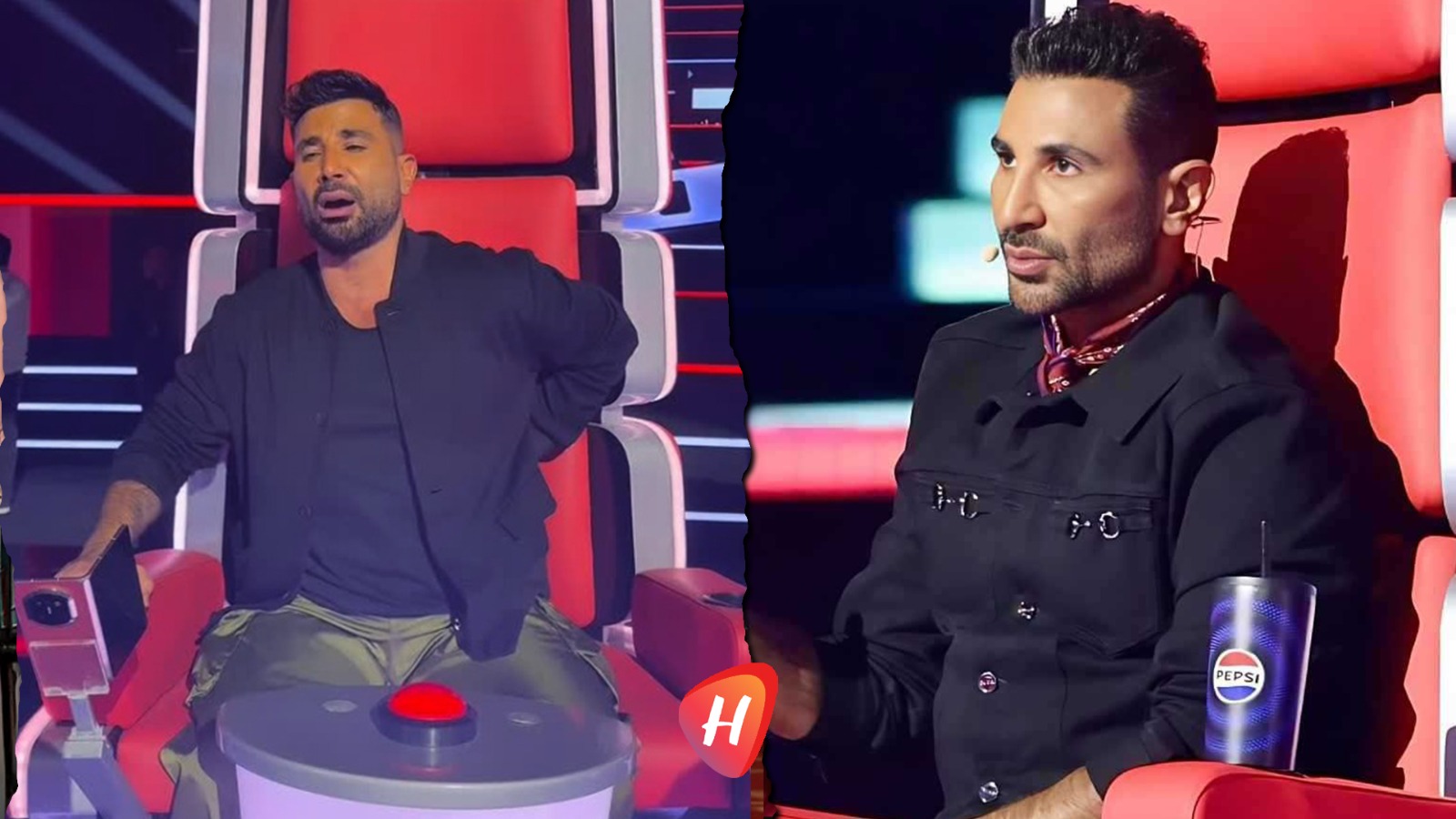 استقبال بالورد لـ أحمد سعد في The Voice  بعد أزمته الصحية