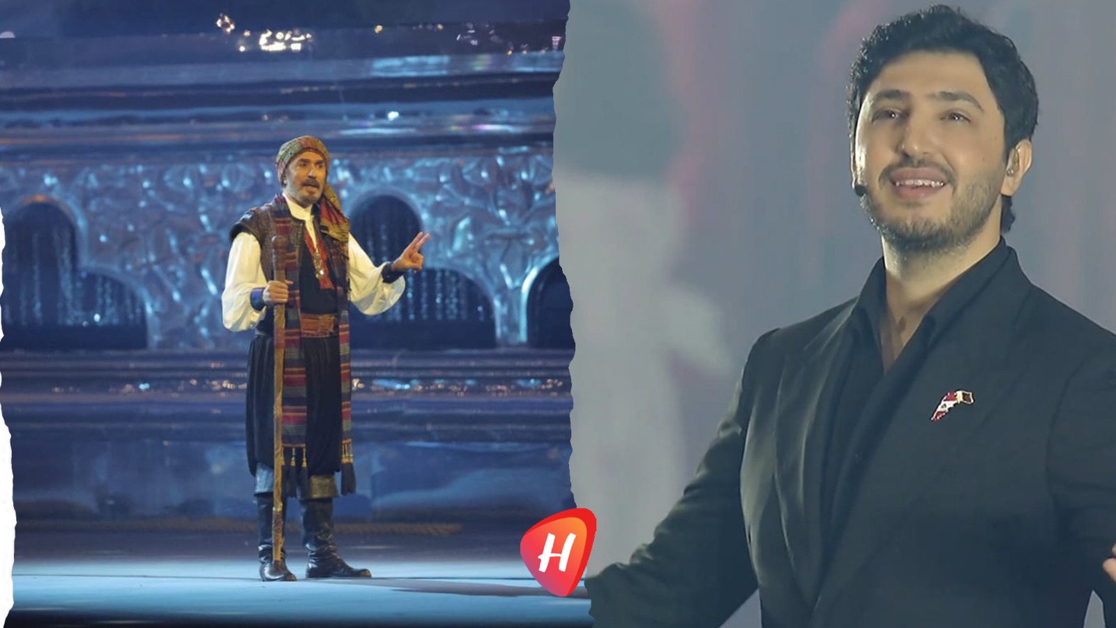 محمد شاكر ورشيد عساف يفتتحان بطولة كأس العرب في قطر 2025 بعروض فنية مبهرة