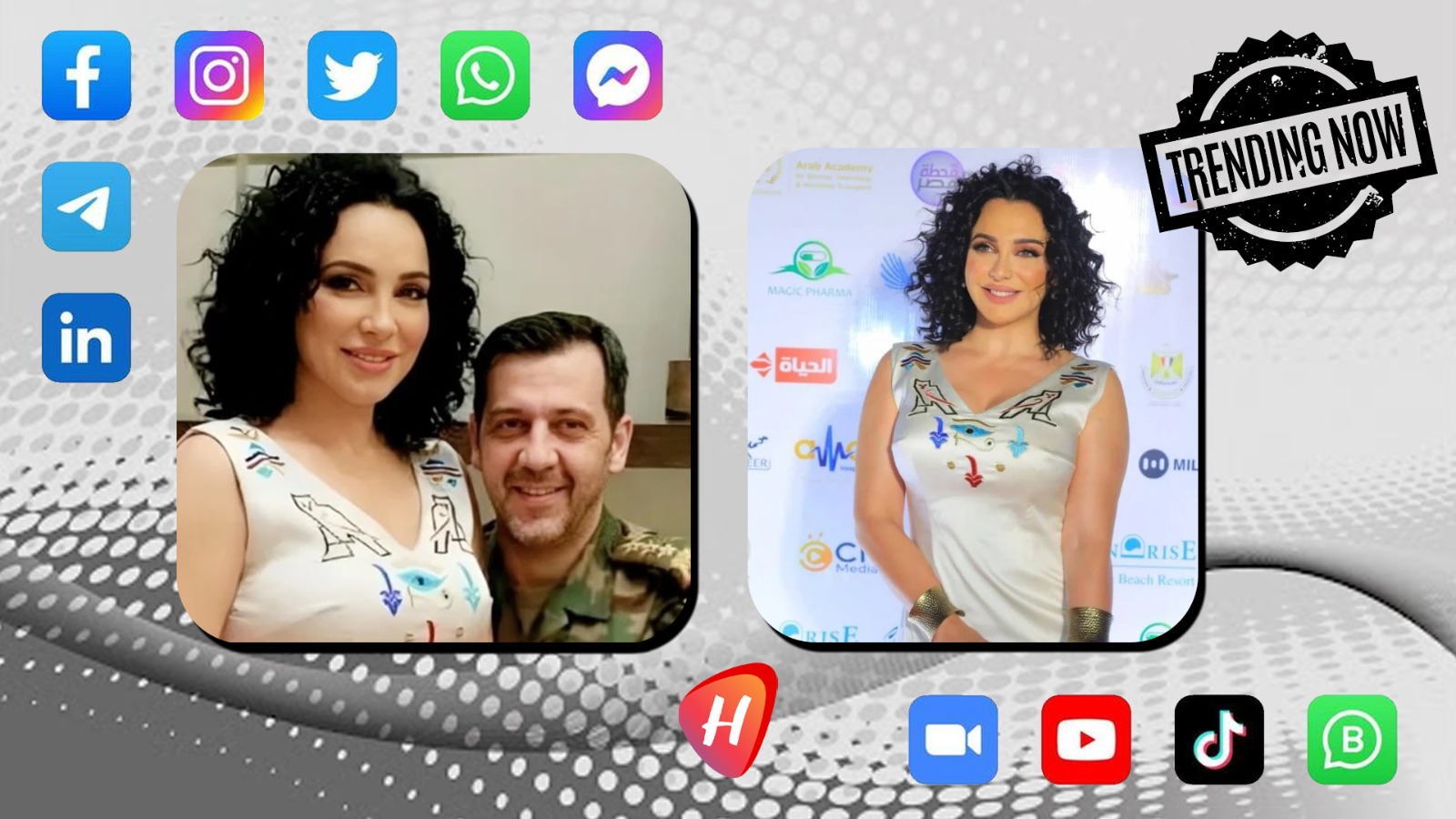 الحقيقة كاملة لصور سلاف فواخرجي مع ماهر الأسد