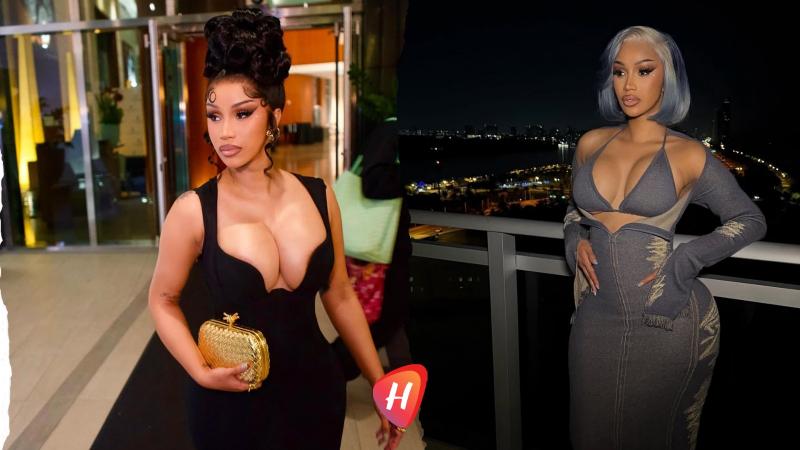 كاردي بي تبهر الرياض.. إطلالة فوشيا مُحتشمة وتحية بالـ 