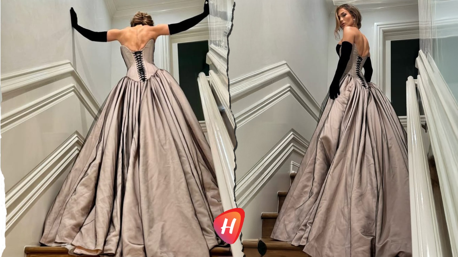 جنيفير لوبيز..إطلالة فضية دراماتيكية في حفل Governors Awards 2025