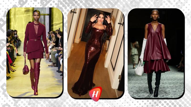 البرغندي… اللون الرائج  الذي يحكم منصّات الأناقة