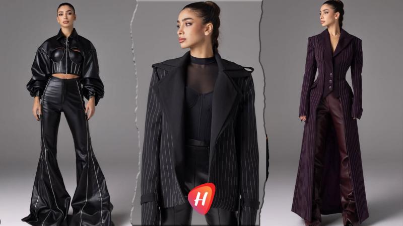 تيا ديب: تبتكر هويتها..جلد مشدود وألوان مختصرة بين الأسود والبرغندي