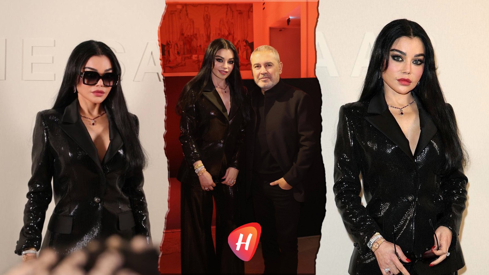 تقليعة الساعات تسرق الضوء… هيفاء وهبي توازي بريق إيلي صعب في عرضه