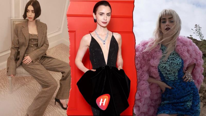 أجمل إطلالات ليلي كولينز نجمة  Emily in Paris.. أيقونة الأناقة والجمال