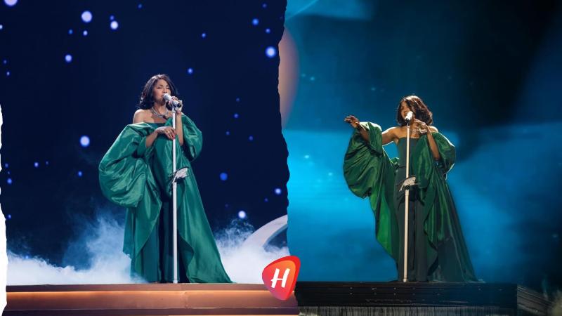 توني براكستون بالأخضر السعودي… إطلالة من وعد العقيلي  تزيّن “ليلة الحب” وتغنّي مع أنغام