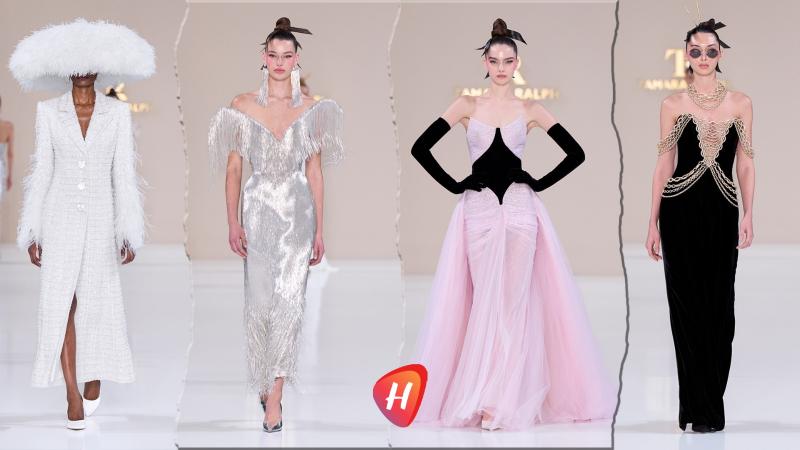 اللون الأبيض يسطع في عرض تمارا رالف لربيع وصيف 2026