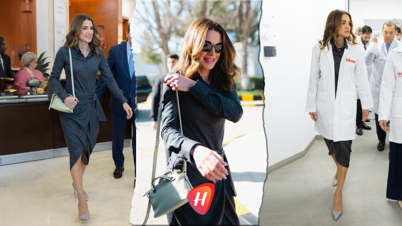 أناقة بلا مبالغة: الملكة رانيا تختار الرمادي عنوانًا للرقي