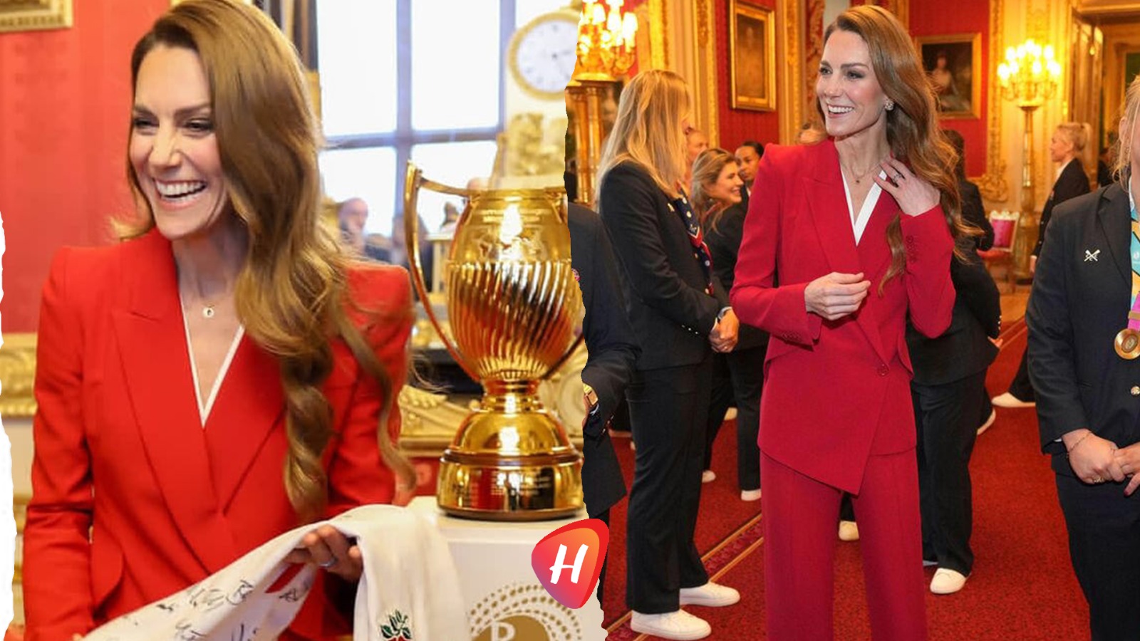 أناقة القوة: كيت ميدلتون تتألّق ببدلة حمراء لافتة من ألكسندر ماكوين في وندسور