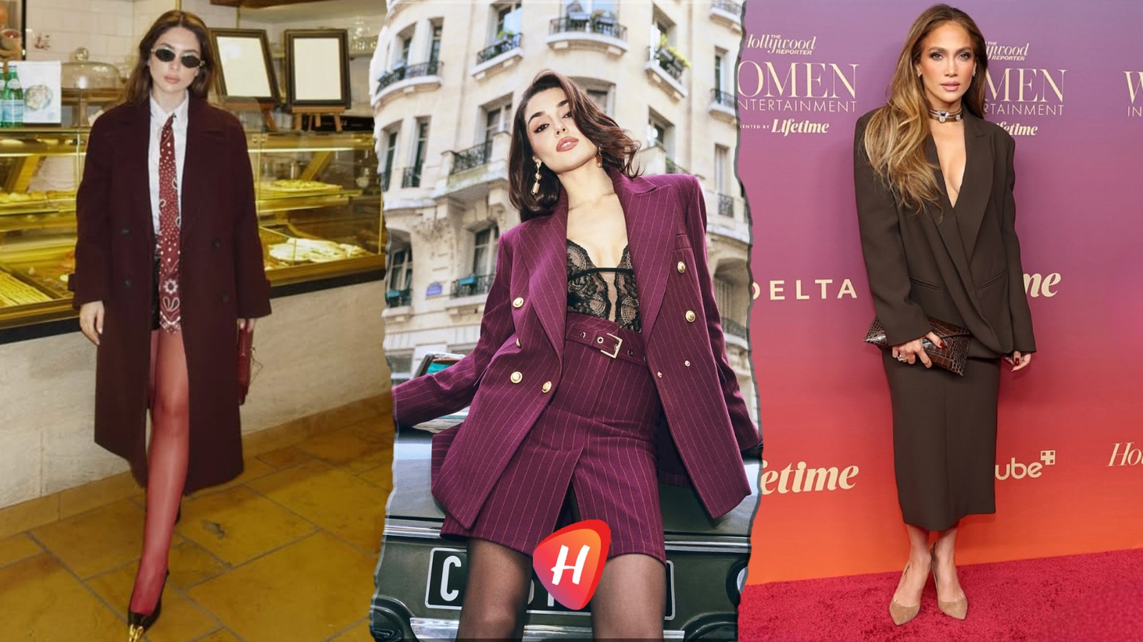 أشهرهن هاندا أرتشيل وجينيفير لوبيز.. نجمات أعدن إحياء موضة البدلة الرسمية