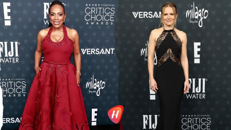 نجمات هوليوود في  حفل جوائز اختيار النقاد 2026 بتصاميم لبنانية راقية