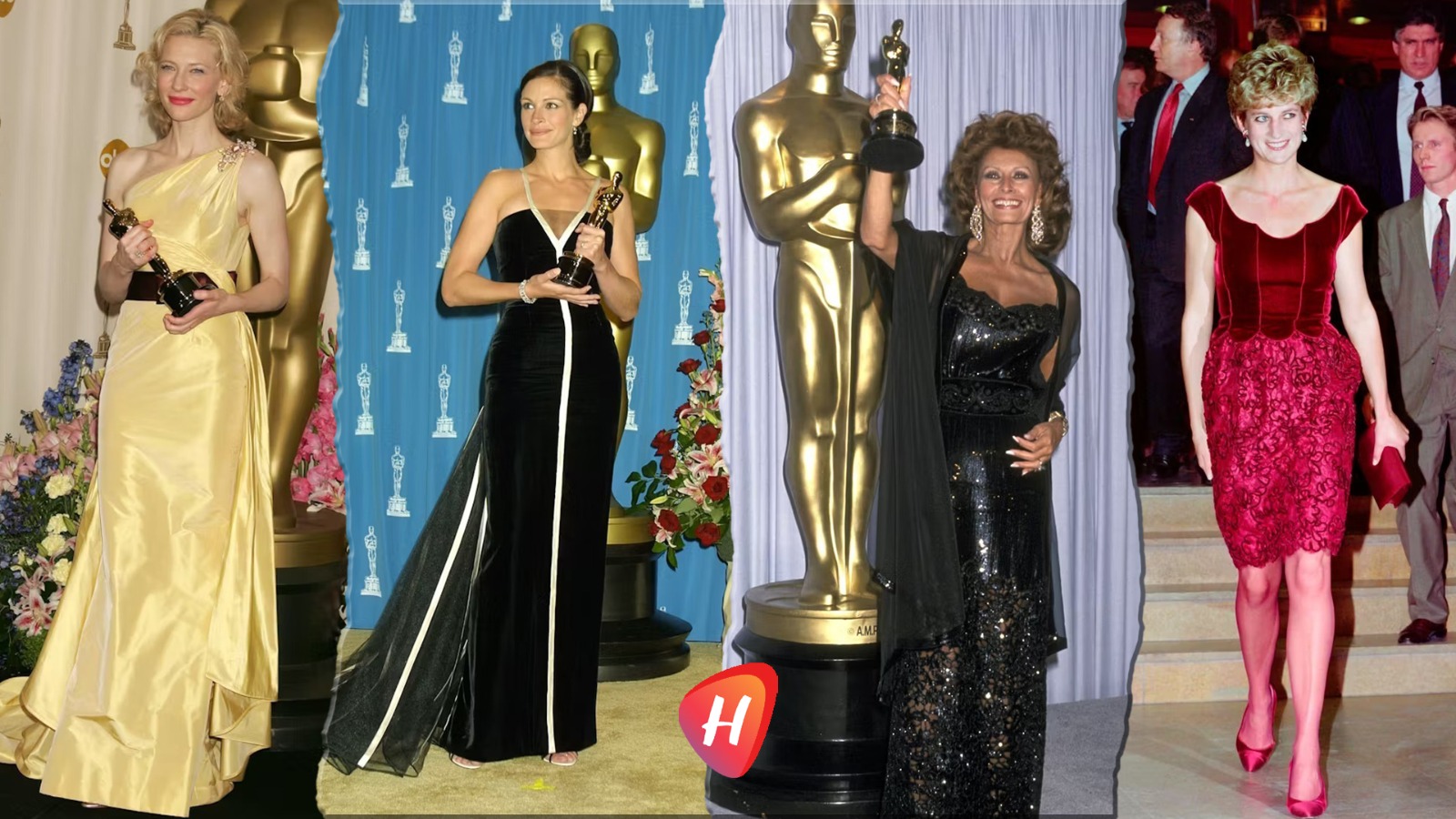 فالنتينو خيار الملكات والنجمات: من الأميرة ديانا إلى جوليا روبرتس