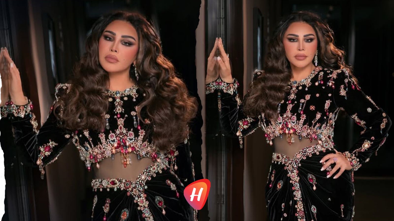 الأحجار الكريمة تزيّن إطلالة أحلام في حفل العلا