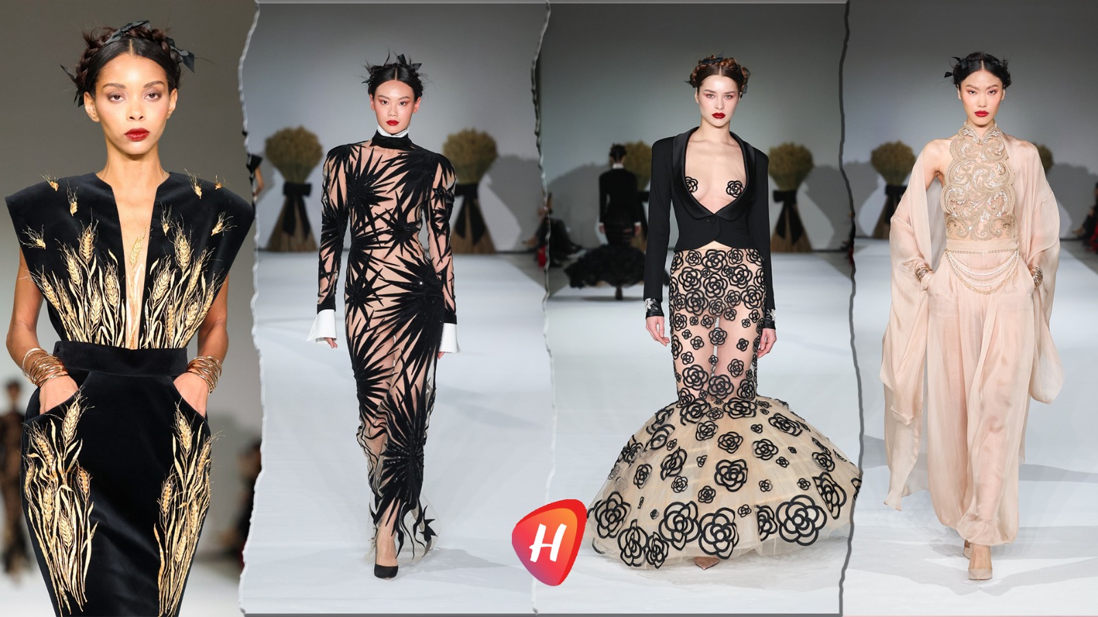 مجموعة Yanina Couture: كوكو شانيل تلهم العرض… وظهور هيفاء وهبي يسرق الأنظار