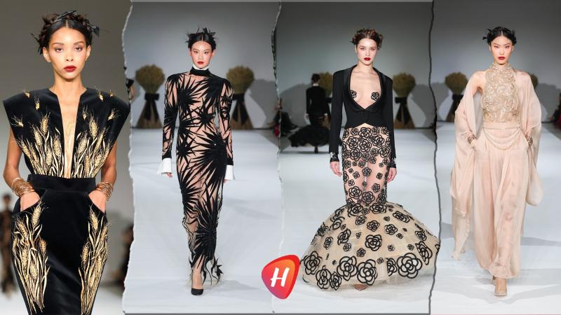 مجموعة Yanina Couture: كوكو شانيل تلهم العرض… وظهور هيفاء وهبي يسرق الأنظار