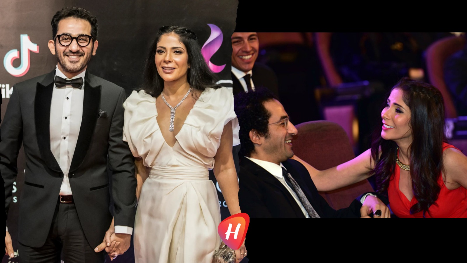 منى زكي ترد بطريقتها الخاصة على شائعات انفصالها عن أحمد حلمي