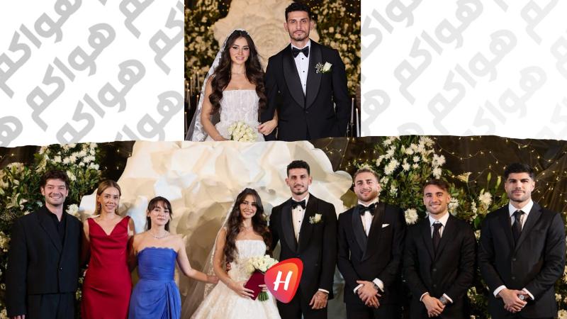 هازل تشاغلار تتزوج لاعب كرة القدم سامت أكايدين في حفل فاخر في اسطنبول