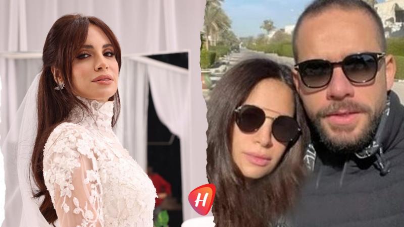 آمال ماهر تحتفل بعيد ميلاد زوجها علي محجوب بأجواء رومانسية ودافئة