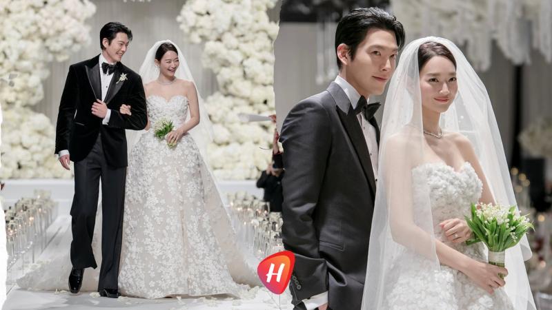 فستان زفاف شين مين آه يتصدر التراند  من إيلي صعب .. تصميم ملكي هذا سعره