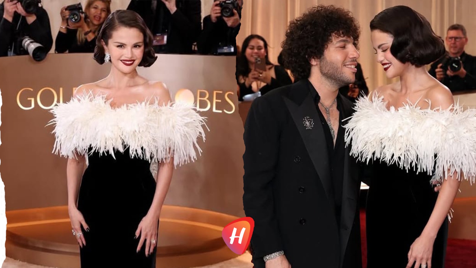 سيلينا غوميز تتألق بفستان شانيل  المزخرف بـ200 عنصر مطرز و323 ساعة عمل على سجادة غولدن غلوب 2026