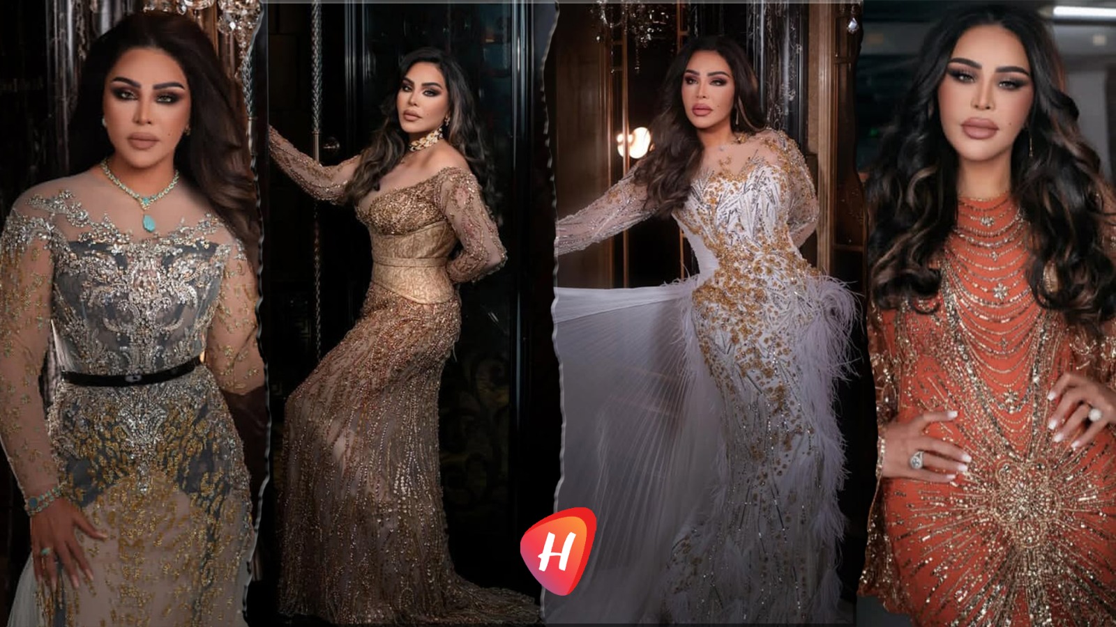 أربع إطلالات… ولمعان واحد: أحلام تكتب هويتها بالبريق