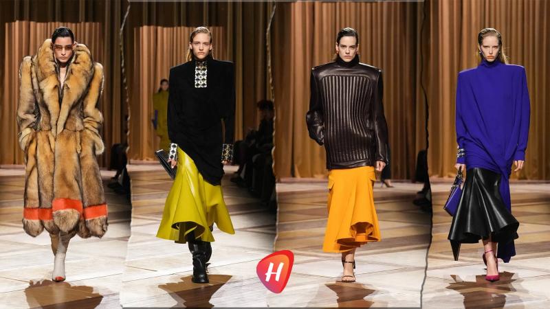 أناقة Mugler لخريف وشتاء 2026/2027: تسبق الزمن.. أكتاف حادة وألوان ليزر