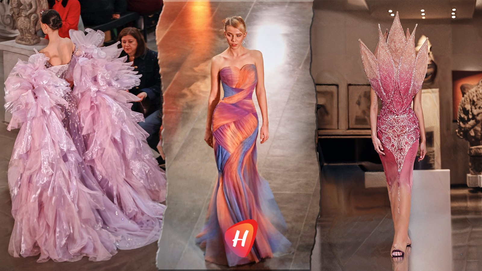 منال عجاج… فخامة وإبداع كسرت الحدود في أول عرض  لمصممة سورية في باريس