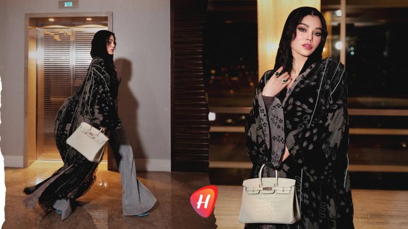 هيفاء وهبي بالأسود الملكي:  