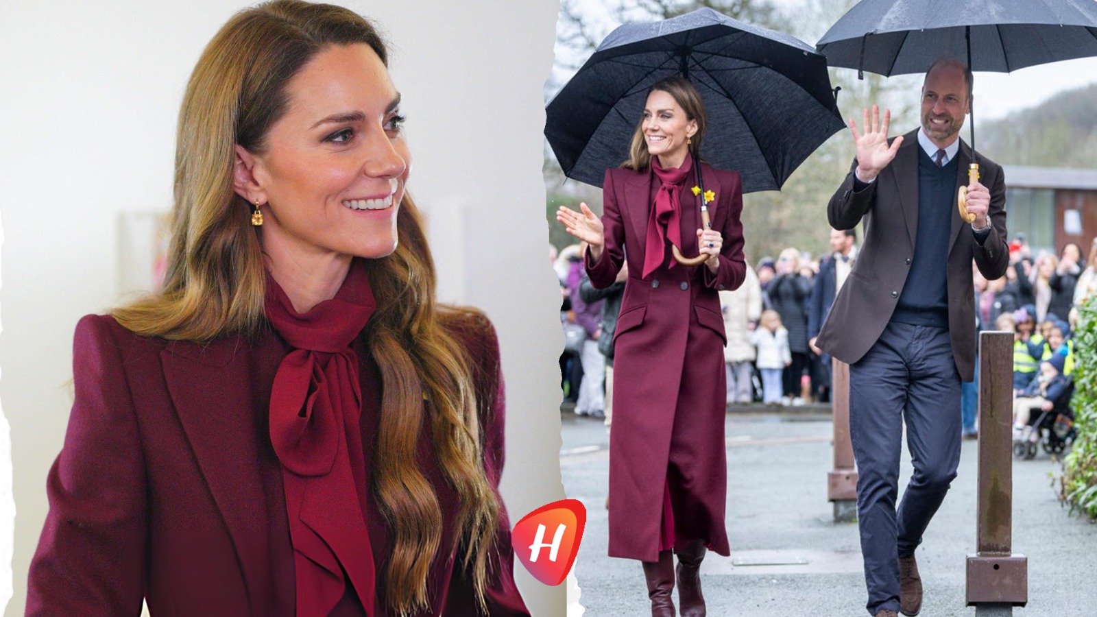 كيت ميدلتون أميرة ويلز تتوَّج الخمري ملكًا على أناقة الشتاء