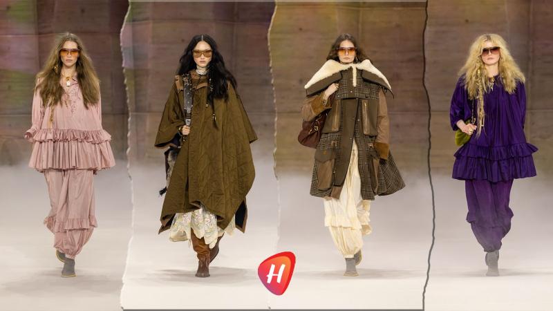 مجموعةChloé لخريف وشتاء 2026.. طيات قماش وكروشية وأثواب أشبه بالعباءات