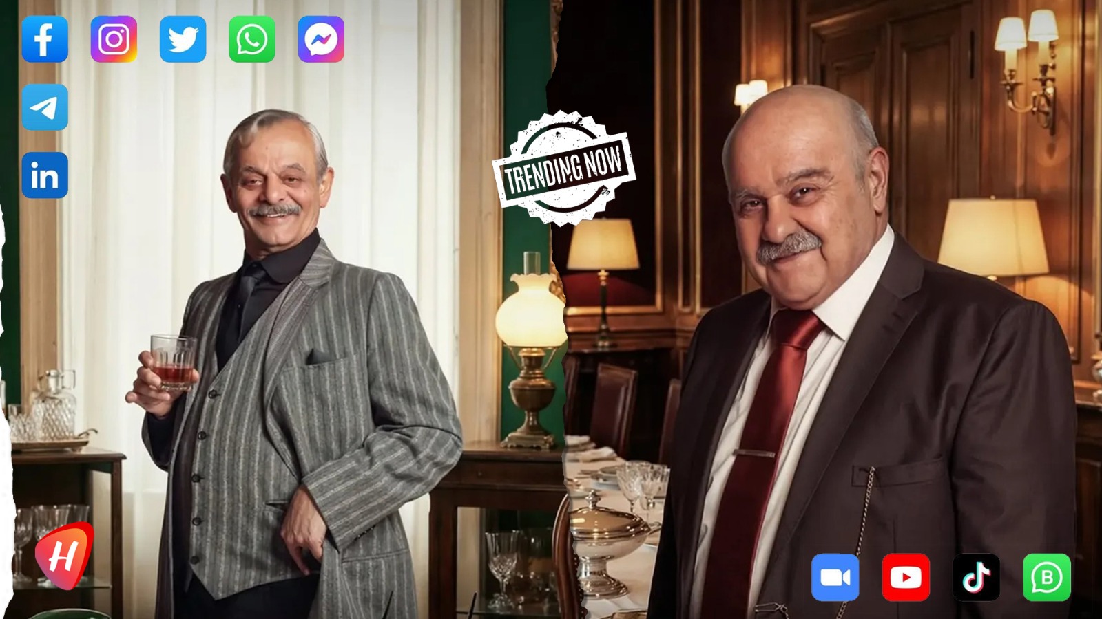 جدل واسع حول مسلسل لوبي الغرام بسبب فارق العمر بين جرجس جبارة وفايز قزق في علاقة الأب والابن